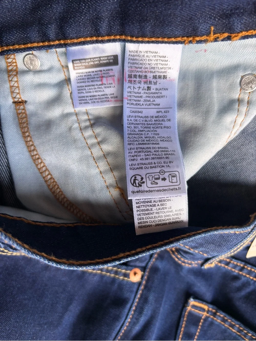 Levi’s 514 Straight Fit Jeans Men’s 36x30 Dark Wash Stretch Denim NWT